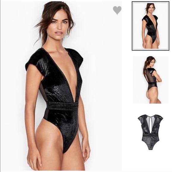 Victoria's Secret Other - Victoria’s secret VS velvet sparkle bodysuit xs